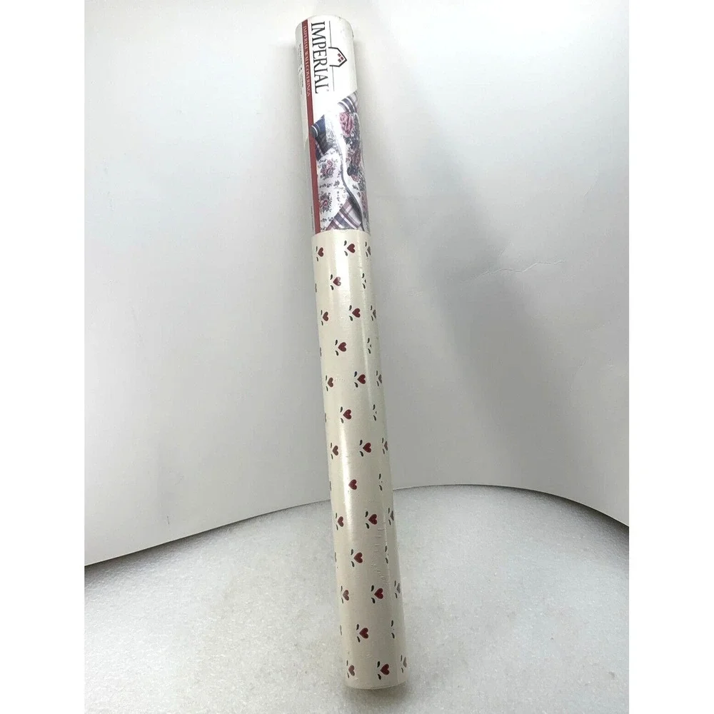 Imperial Wallpaper Roll‎ KK-3031 Red Hearts Pre-Pasted 56.37 sq ft, New